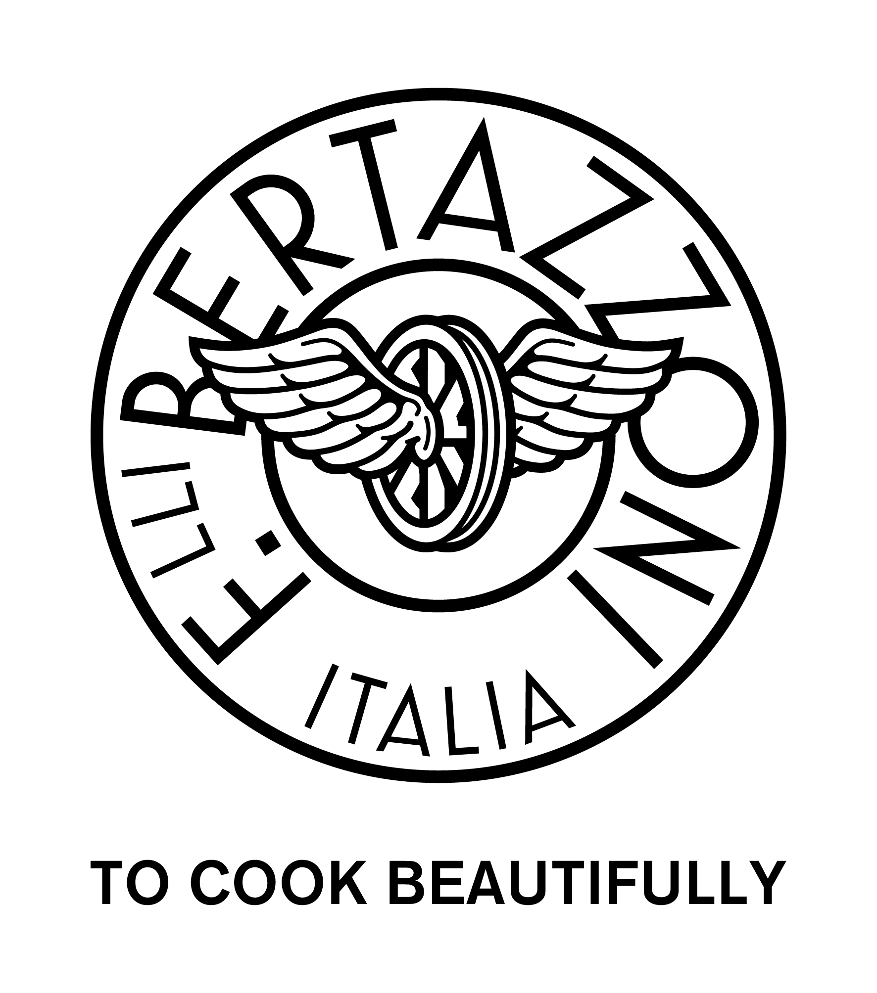 Bertazzoni Logo black with payoff